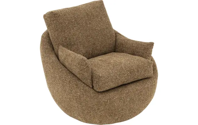 Goossens draaifauteuil luzy bruin stof - 8260806-goossens-luzy-fauteuil-stof-05