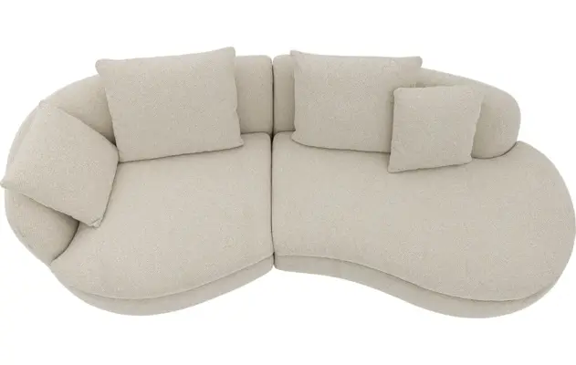 Goossens loungebank diana beige stof - 8260868-goossens-diana-bank-stof-beige-09