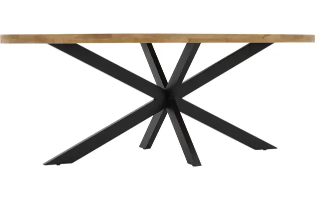 Goossens basic eettafel lecca bruin mango - 8260884-goossens-basic-lecce-eettafel-mango-bruin-18