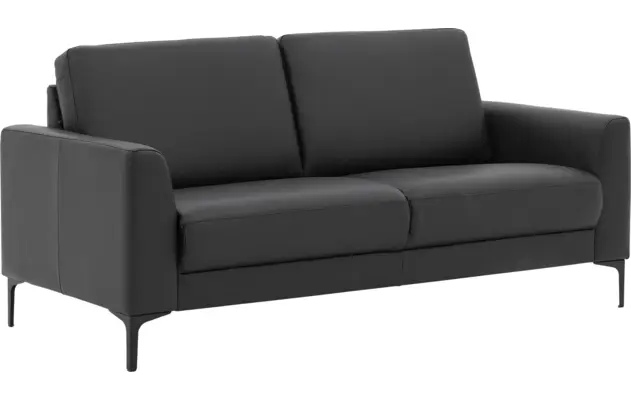 Goossens zitbank dallas zwart leer - 8260914-goossens-dallas-bank-leer-zwart-02