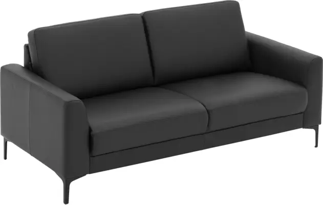 Goossens zitbank dallas zwart leer - 8260914-goossens-dallas-bank-leer-zwart-05