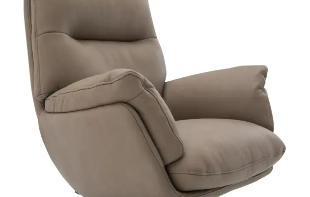 Goossens draaifauteuil finn bruin leer - 8261027-goossens-finn-fauteuil-leer-06