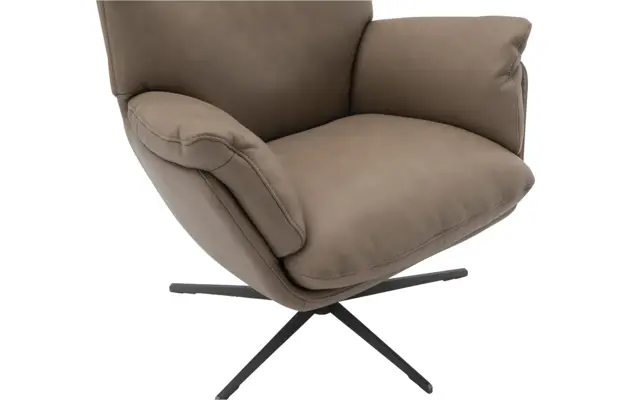 Goossens draaifauteuil finn bruin leer - 8261027-goossens-finn-fauteuil-leer-07