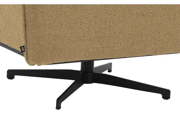 Goossens basic draaifauteuil lygo bruin stof - 8261072-goossens-basic-lygo-fauteuil-stof-22