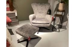 Goossens fauteuil genisa peer grijs stof - 0100850467_2025-11-26-17