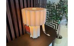 Goossens lamp ruffle hoorn wit stof - 0100900829_2026-07-08-17