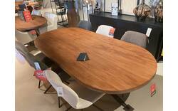 Goossens basic eettafel lecca waalwijk bruin mango - 0100914735_2026-08-14-17