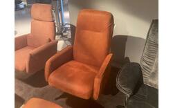 Goossens fauteuil en hocker saranda nuenen bruin micro leer - 0100915582_2026-08-21-17