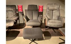 Goossens fauteuil en hocker saranda nuenen bruin micro leer - 0100915582_2026-08-21-17