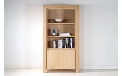 Goossens boekenkast clear blank eiken - 8080042