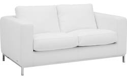 Goossens excellent zitbank massimo wit leer - 8120970-02