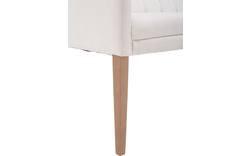 Goossens eetkamerbank pearl wit stof - 8121736-01
