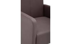 Goossens eetkamerstoel rivas bruin kunstleer - 8121829-01