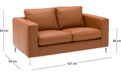 Goossens excellent zitbank massimo bruin leer - 8122158-01