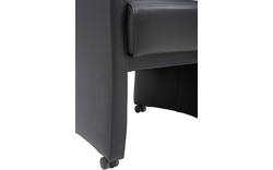 Goossens excellent eetkamerstoel riva zwart kunstleer - 8122394-01
