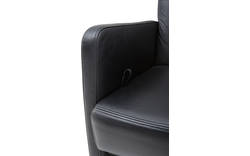 Goossens excellent eetkamerstoel riva zwart kunstleer - 8122394-01