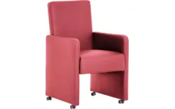Goossens eetkamerstoel rivas rood kunstleer - 8130182-01