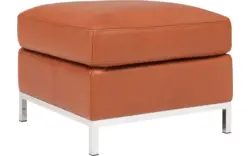 Goossens hocker massimo bruin leer - 8130616-01