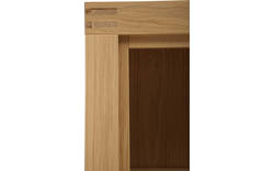 Goossens boekenkast clear blank eiken - 8130811-02