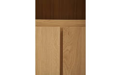 Goossens boekenkast clear blank eiken - 8130811-02