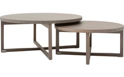 Goossens salontafel circulo donker bruin eiken - 8131147-01