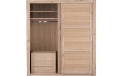 Goossens excellent kledingkast duo stripe onbewerkt eiken - 8131679-03