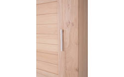 Goossens excellent kledingkast duo stripe onbewerkt eiken - 8131679-01