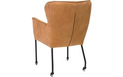 Goossens excellent eetkamerstoel leogang bruin leer - 8140504-01