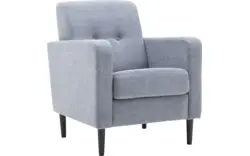 Goossens fauteuil hipp blauw stof - 8140540-01