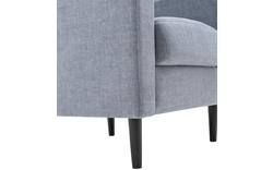 Goossens fauteuil hipp blauw stof - 8140540-01