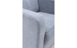 Goossens fauteuil hipp blauw stof - 8140540-01