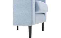 Goossens fauteuil hipp blauw stof - 8140541-01