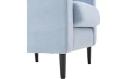 Goossens fauteuil hipp blauw stof - 8140541-01