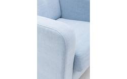 Goossens fauteuil hipp blauw stof - 8140541-01