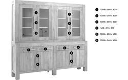 Goossens buffetkast roots grijs eiken - 8141052-01