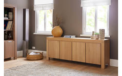 Goossens dressoir clear blank eiken - 8150446-01