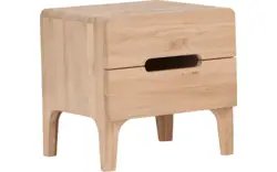 Goossens excellent nachtkastje curve onbewerkt eiken - 8150533-01