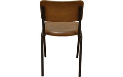 Goossens eetkamerstoel chaplin bruin leer - 8150555-01