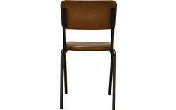 Goossens eetkamerstoel chaplin bruin leer - 8150555-01