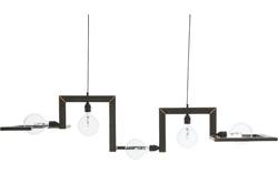 Goossens hanglamp anouk zwart metaal - 8150675-01