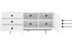 Goossens basic dressoir verona wit mdf - 8160593-02