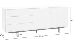 Goossens basic dressoir verona wit mdf - 8160593-02