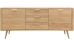 Goossens dressoir bjarte wit eiken - 8160669-A-02