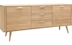 Goossens dressoir bjarte wit eiken - 8160669-A-02