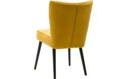 Goossens eetkamerstoel rob geel stof - 8160697-01