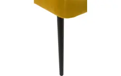 Goossens eetkamerstoel rob geel stof - 8160697-01