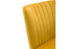 Goossens eetkamerstoel rob geel stof - 8160697-01