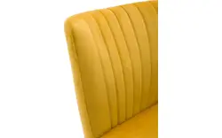 Goossens eetkamerstoel rob geel stof - 8160697-01