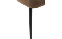Goossens eetkamerstoel rob bruin stof - 8160699-01