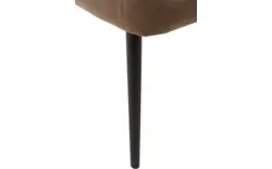 Goossens eetkamerstoel rob bruin stof - 8160699-01